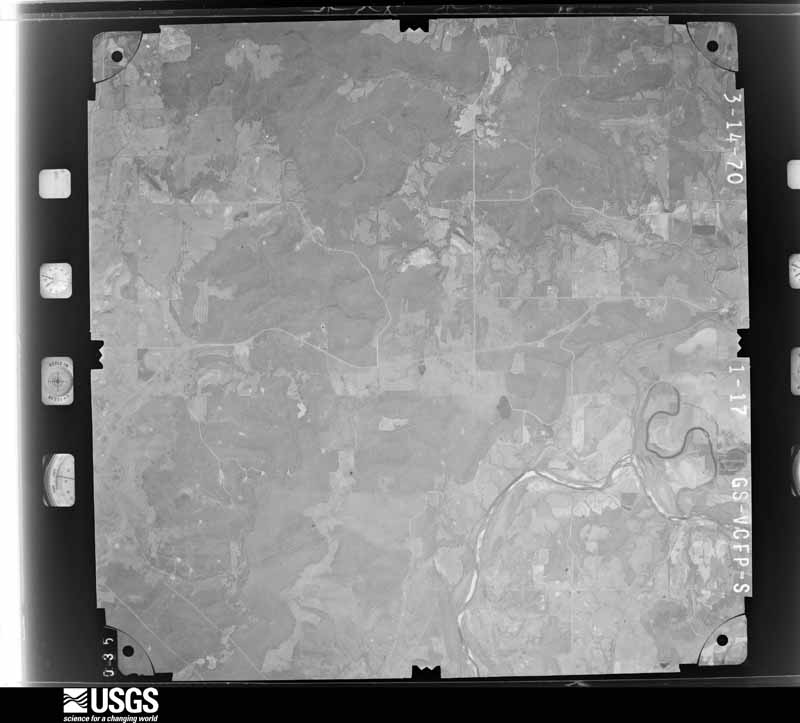 U.S. Geological Survey aerial photograph, 1970-03-14, scale 1:46000