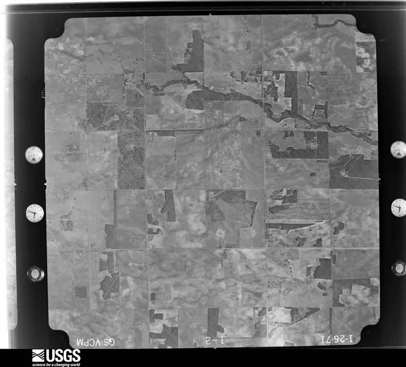 U.S. Geological Survey aerial photograph, 1971-01-26, scale 1:20000