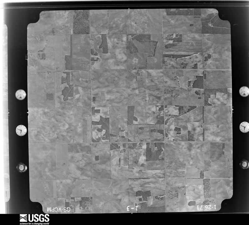 U.S. Geological Survey aerial photograph, 1971-01-26, scale 1:20000