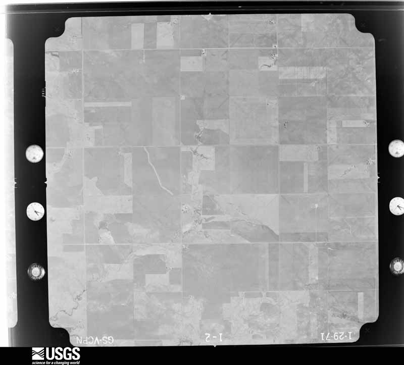 U.S. Geological Survey aerial photograph, 1971-01-29, scale 1:23000