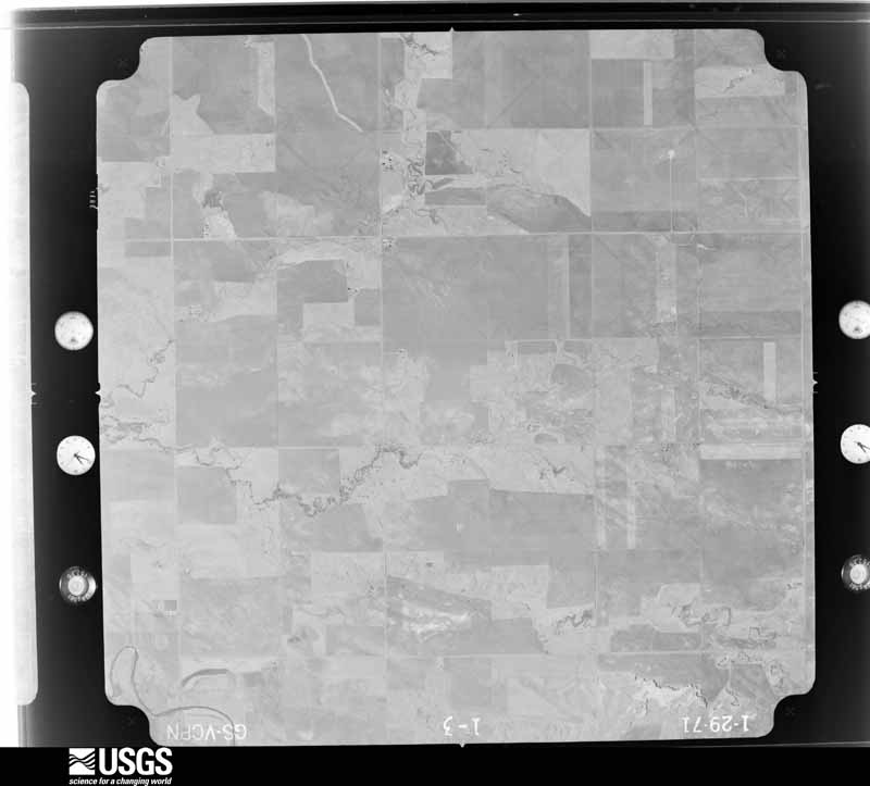 U.S. Geological Survey aerial photograph, 1971-01-29, scale 1:23000