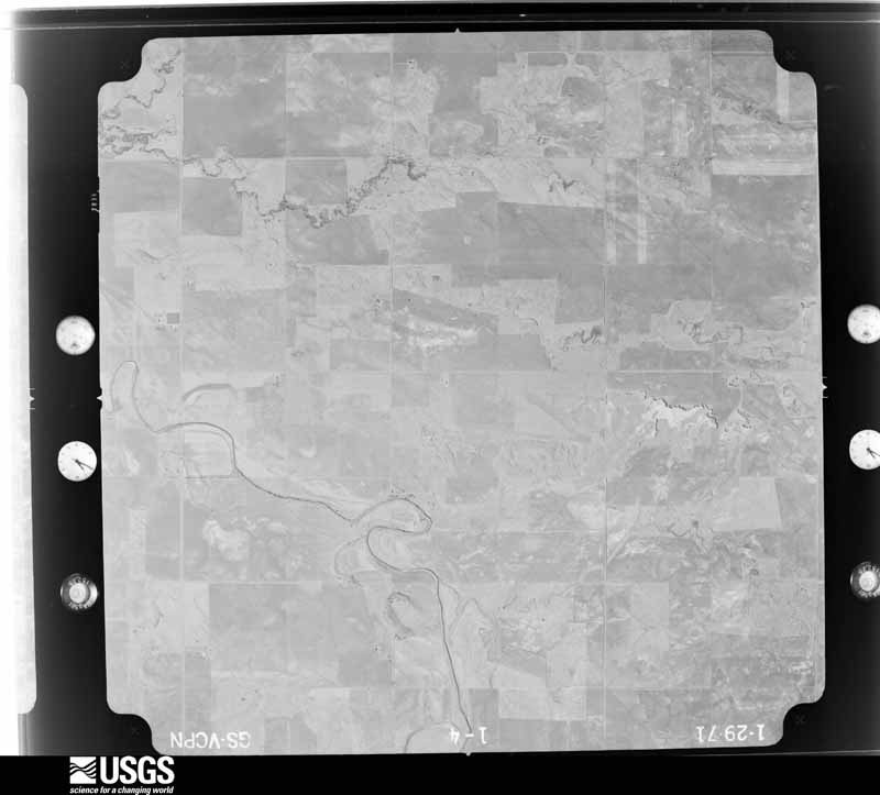 U.S. Geological Survey aerial photograph, 1971-01-29, scale 1:23000