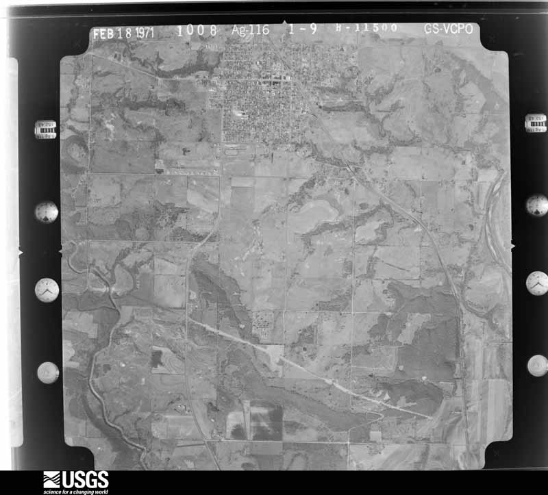 U.S. Geological Survey aerial photograph, 1971-02-19, scale 1:23000