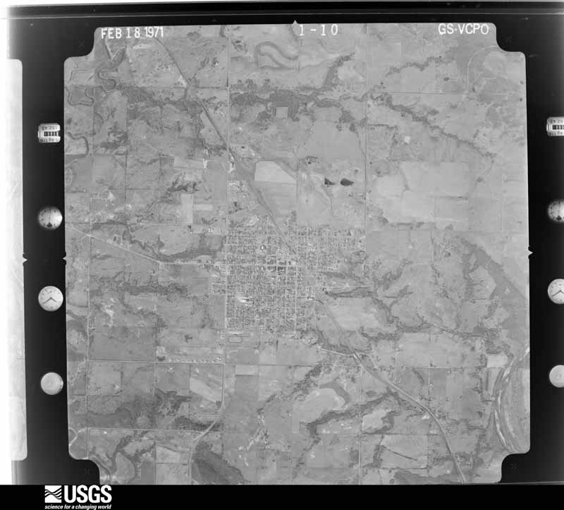 U.S. Geological Survey aerial photograph, 1971-02-19, scale 1:23000