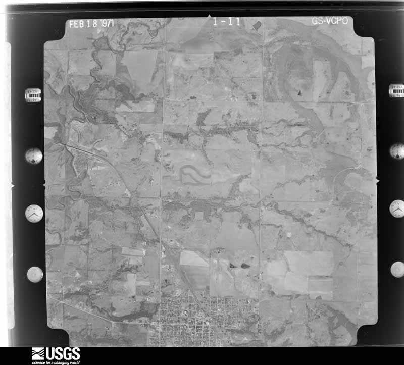 U.S. Geological Survey aerial photograph, 1971-02-19, scale 1:23000