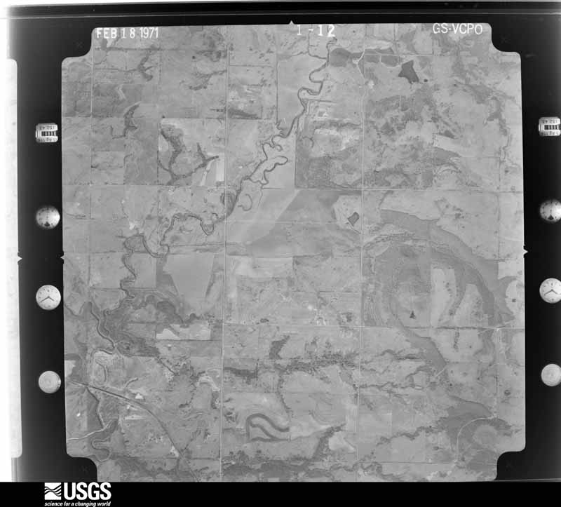 U.S. Geological Survey aerial photograph, 1971-02-19, scale 1:23000