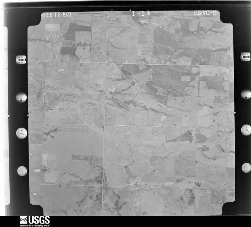 U.S. Geological Survey aerial photograph, 1971-02-19, scale 1:23000