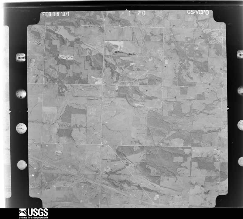U.S. Geological Survey aerial photograph, 1971-02-19, scale 1:23000
