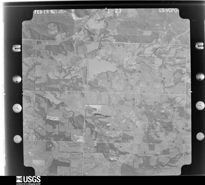 U.S. Geological Survey aerial photograph, 1971-02-19, scale 1:23000
