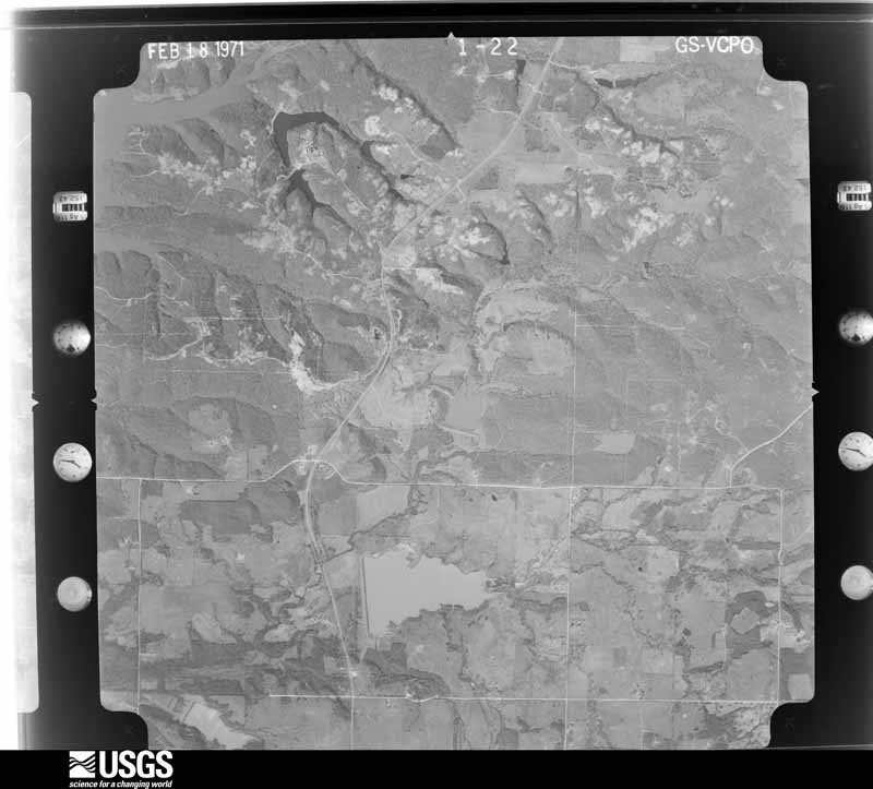 U.S. Geological Survey aerial photograph, 1971-02-19, scale 1:23000