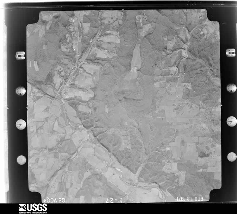 U.S. Geological Survey aerial photograph, 1971-02-13, scale 1:29000