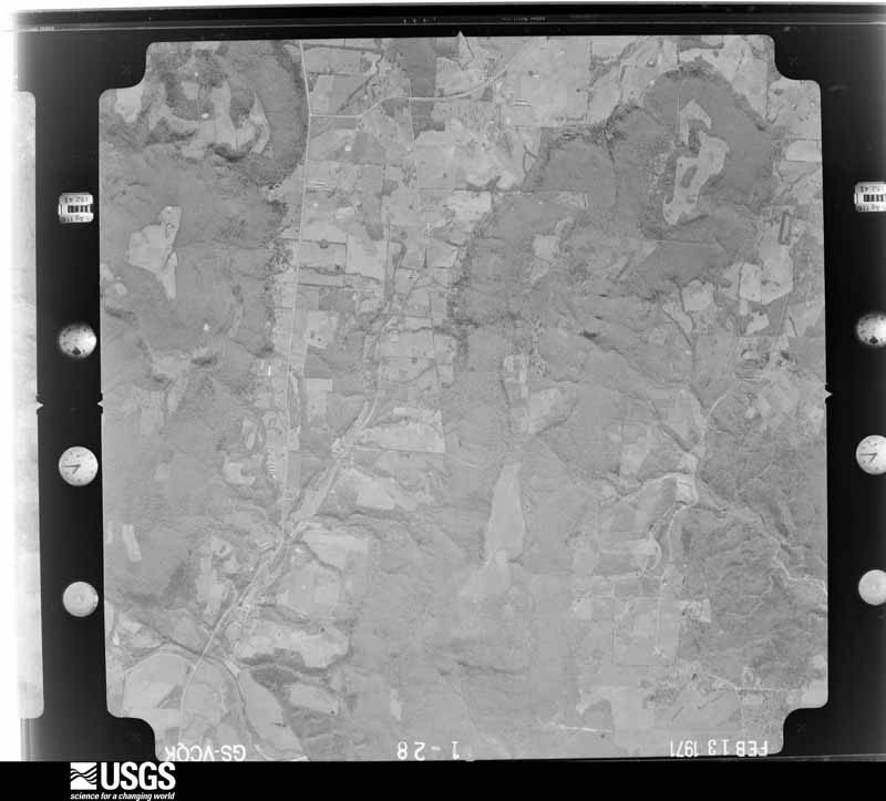 U.S. Geological Survey aerial photograph, 1971-02-13, scale 1:29000