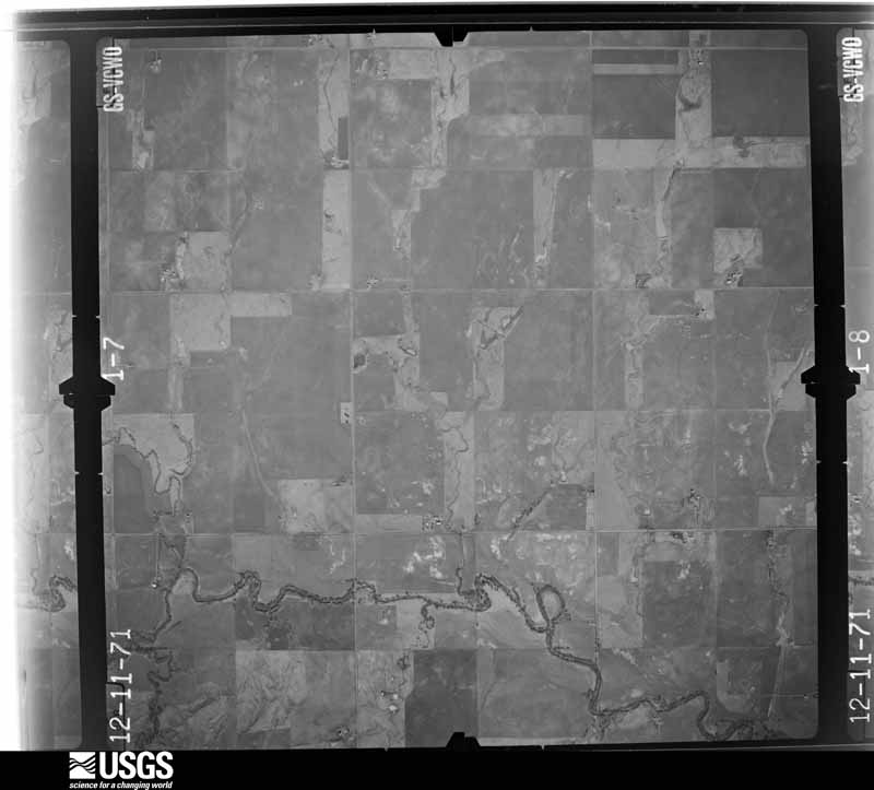 U.S. Geological Survey aerial photograph, 1972-01-11, scale 1:20000