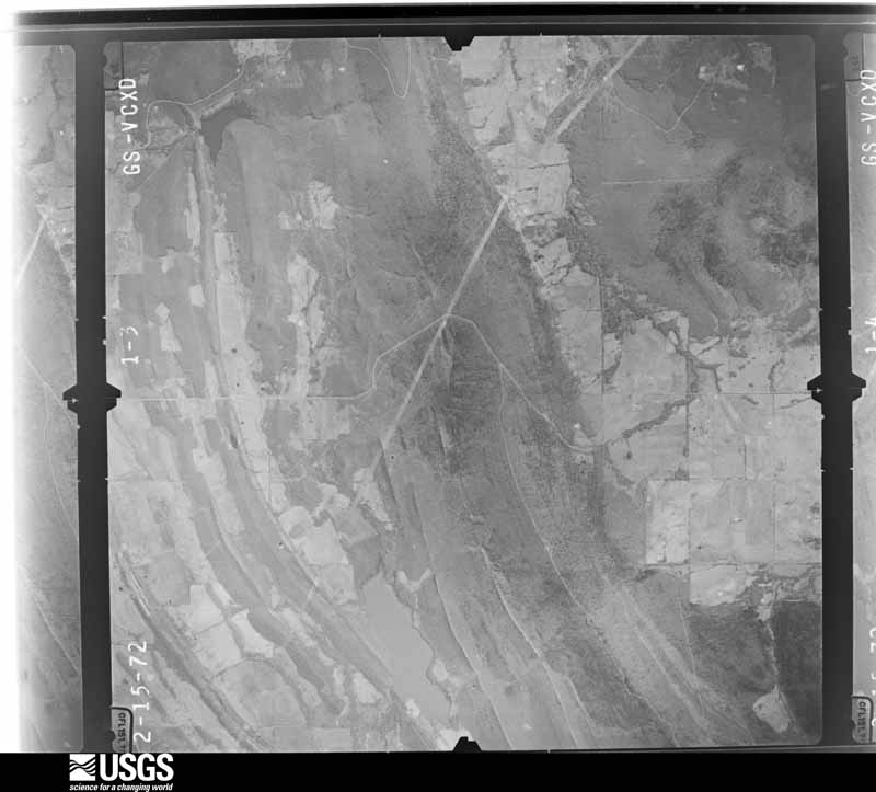 U.S. Geological Survey aerial photograph, 1972-03-13, scale 1:29000