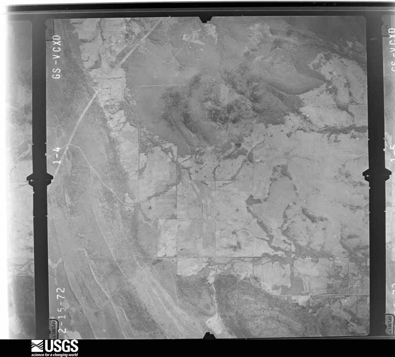 U.S. Geological Survey aerial photograph, 1972-03-13, scale 1:29000