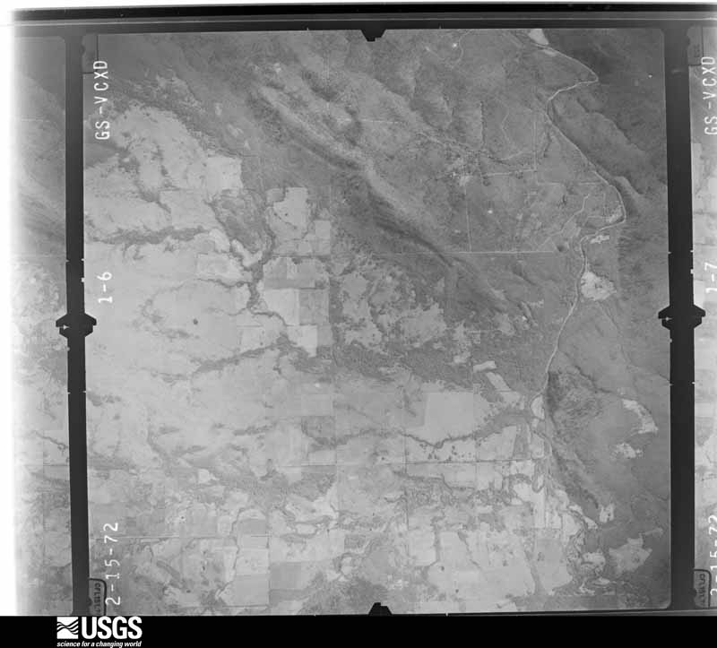 U.S. Geological Survey aerial photograph, 1972-03-13, scale 1:29000
