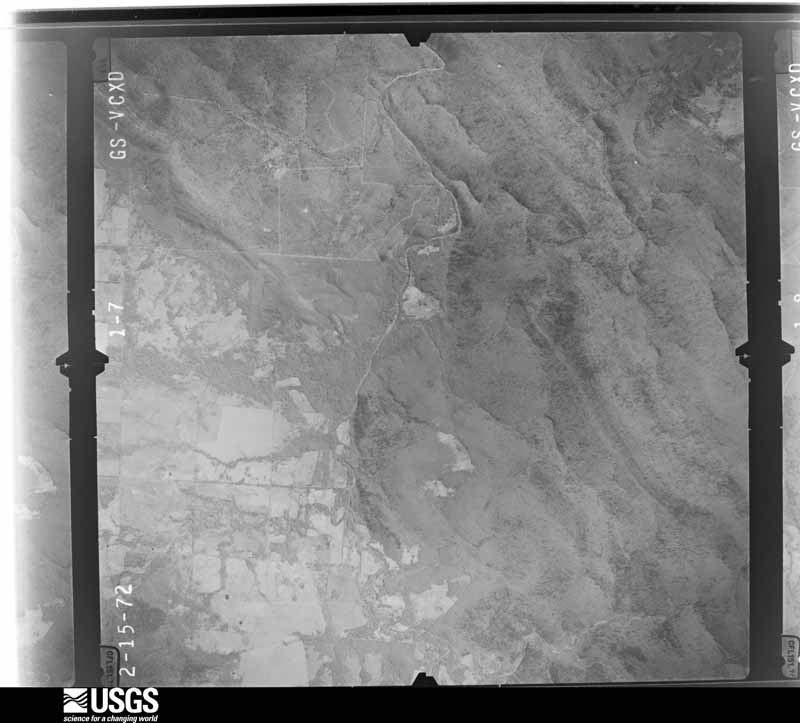 U.S. Geological Survey aerial photograph, 1972-03-13, scale 1:29000