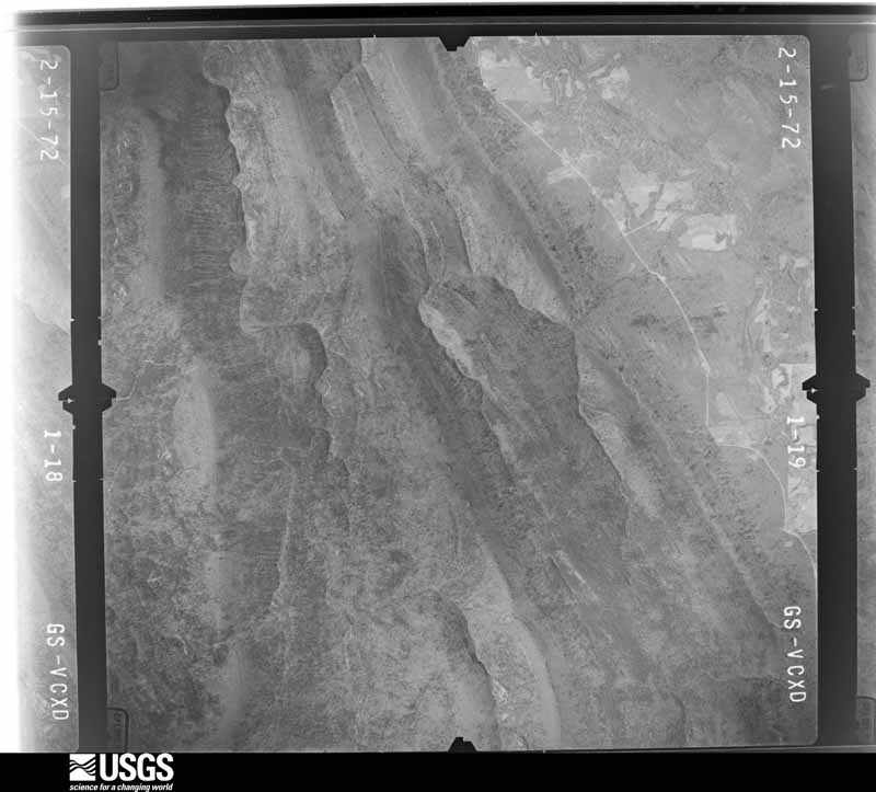 U.S. Geological Survey aerial photograph, 1972-03-13, scale 1:29000
