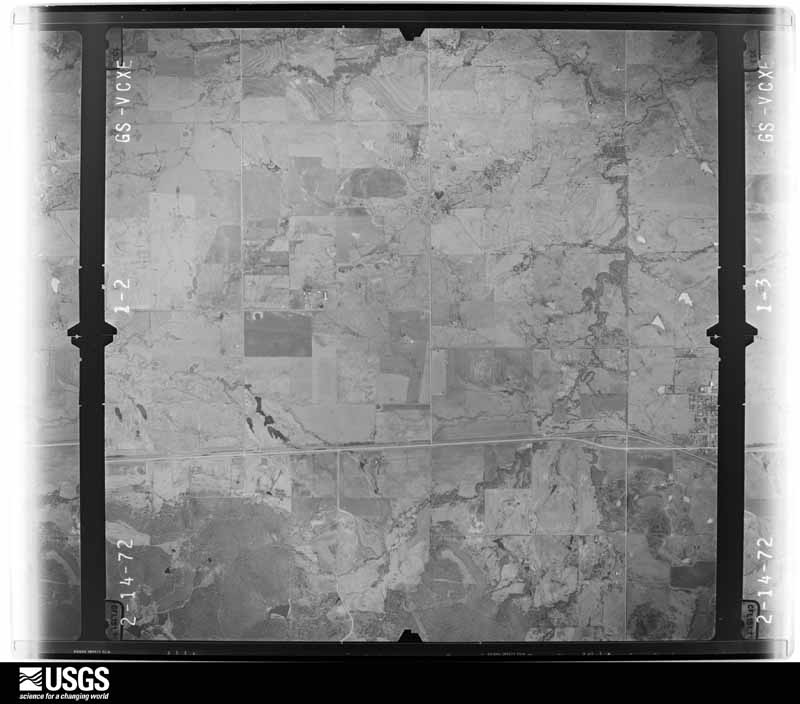 U.S. Geological Survey aerial photograph, 1972-02-27, scale 1:22000