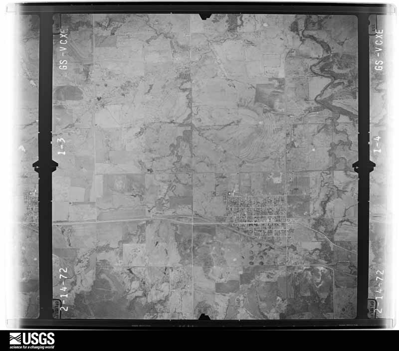 U.S. Geological Survey aerial photograph, 1972-02-27, scale 1:22000