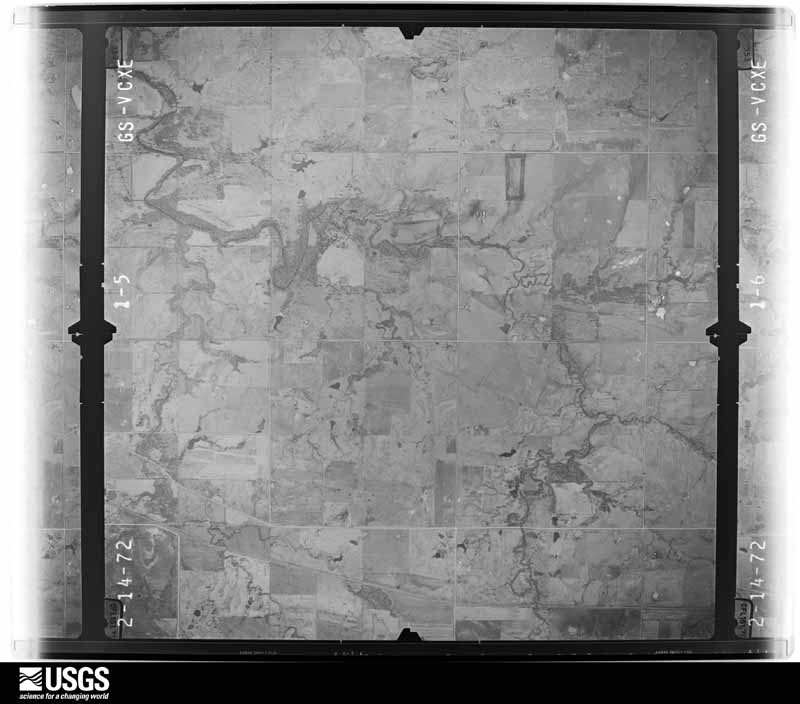 U.S. Geological Survey aerial photograph, 1972-02-27, scale 1:22000