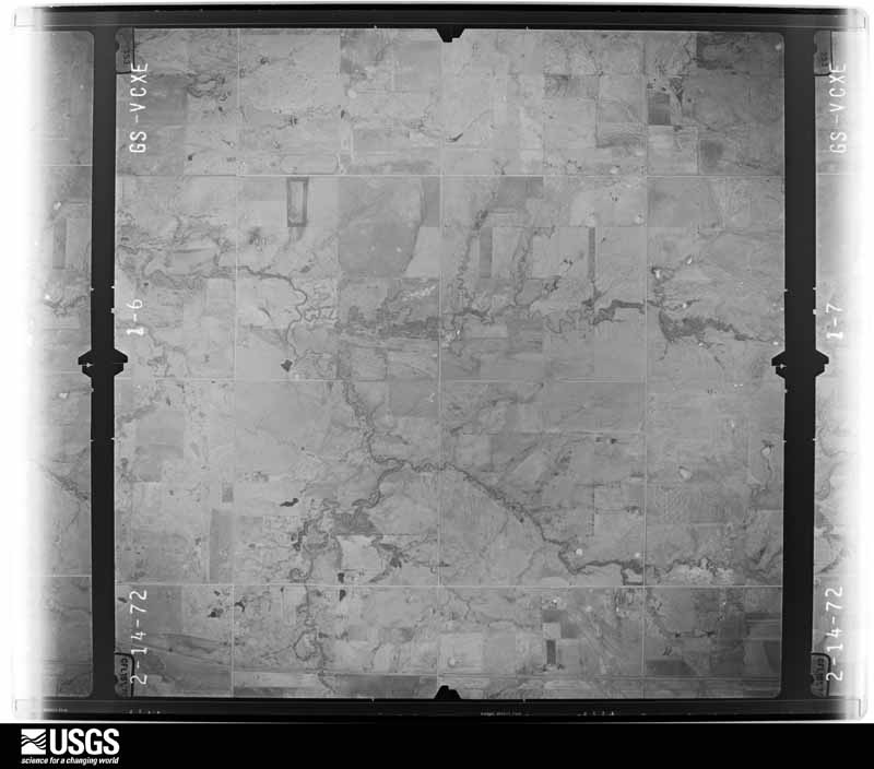 U.S. Geological Survey aerial photograph, 1972-02-27, scale 1:22000