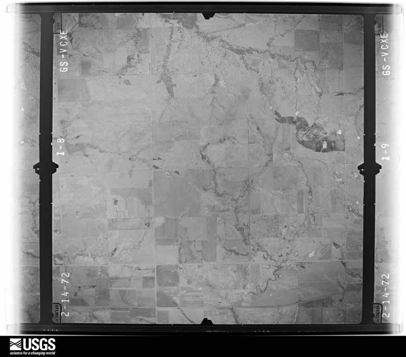 U.S. Geological Survey aerial photograph, 1972-02-27, scale 1:22000