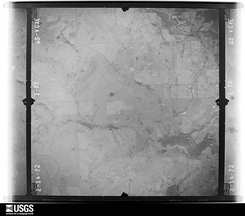 U.S. Geological Survey aerial photograph, 1972-02-27, scale 1:22000
