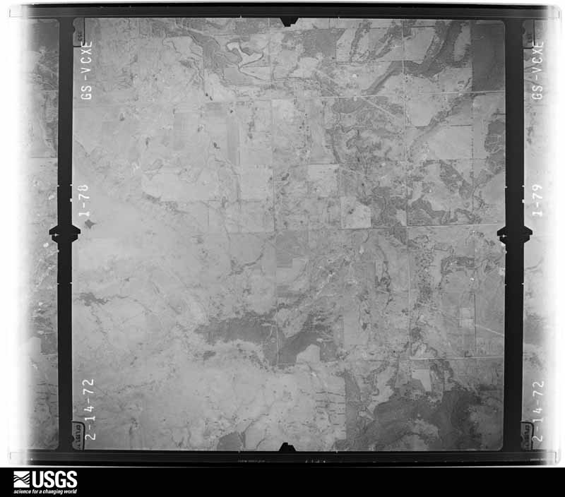 U.S. Geological Survey aerial photograph, 1972-02-27, scale 1:22000