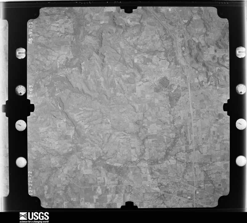 U.S. Geological Survey aerial photograph, 1972-12-22, scale 1:80000