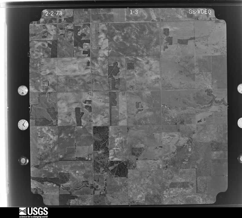 U.S. Geological Survey aerial photograph, 1973-02-02, scale 1:20000