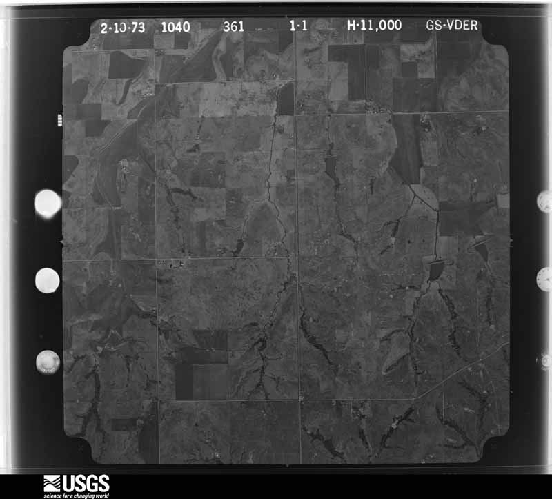 U.S. Geological Survey aerial photograph, 1973-02-20, scale 1:22000