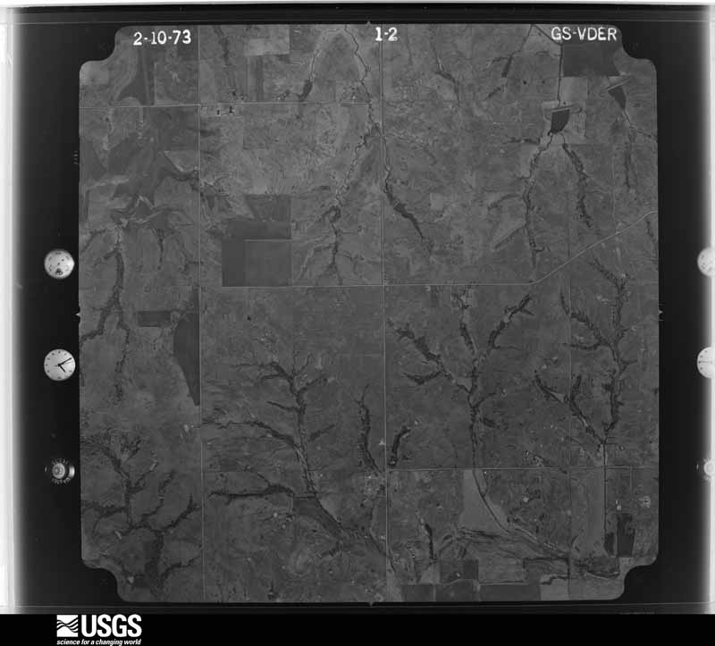 U.S. Geological Survey aerial photograph, 1973-02-20, scale 1:22000