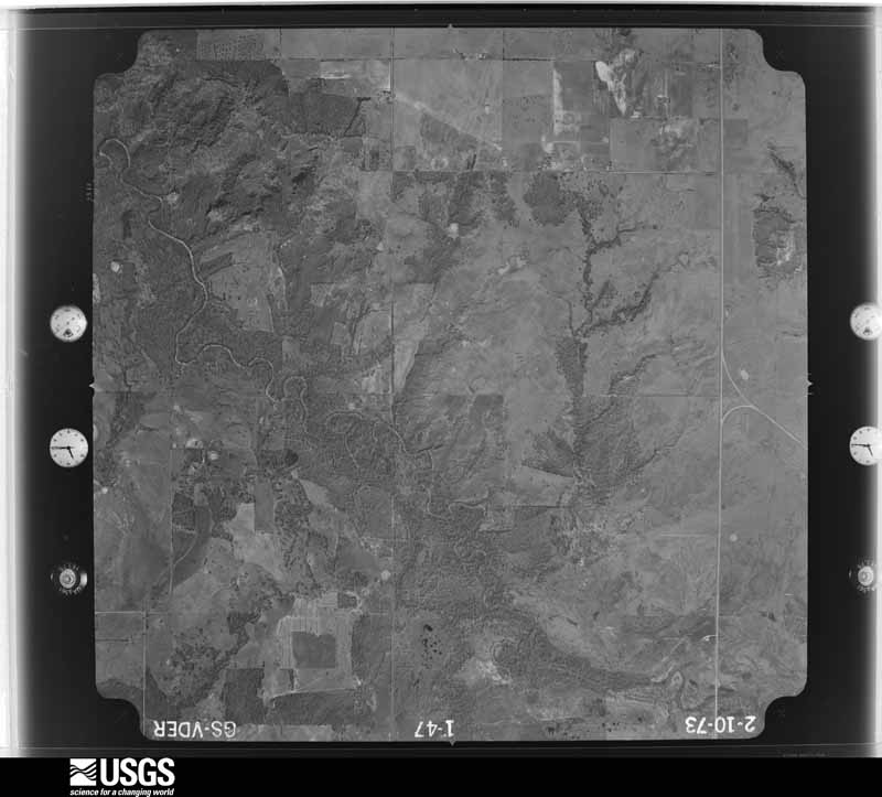 U.S. Geological Survey aerial photograph, 1973-02-20, scale 1:22000