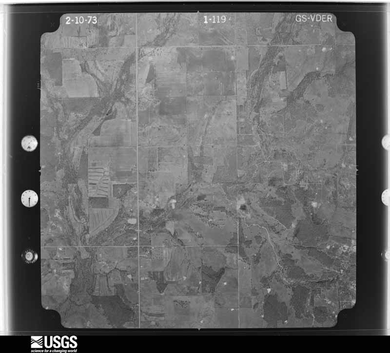U.S. Geological Survey aerial photograph, 1973-02-20, scale 1:22000