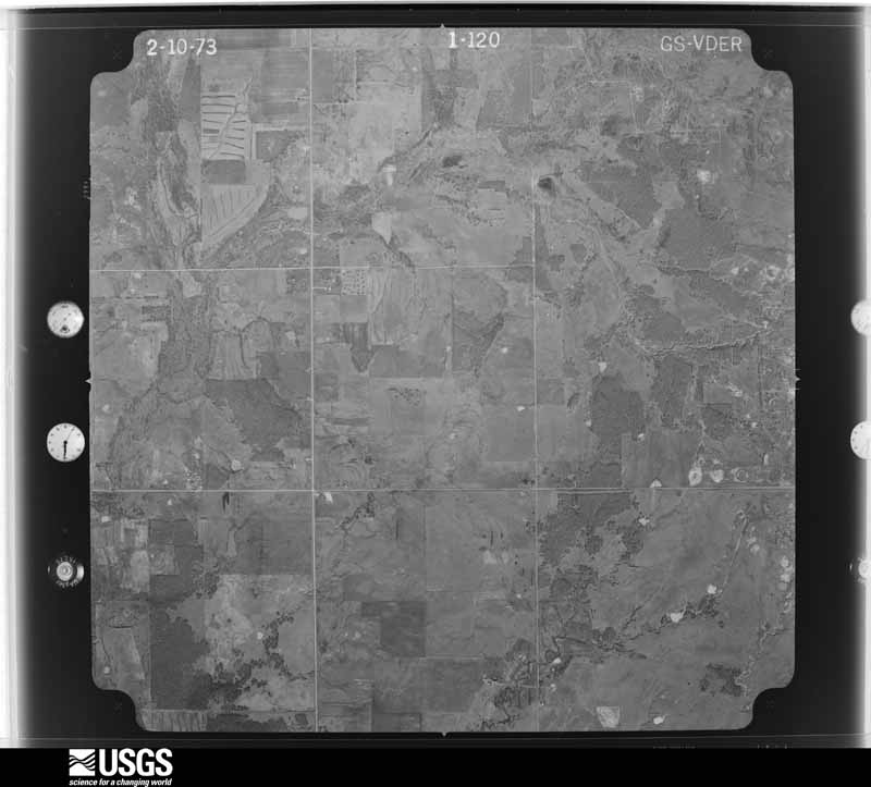 U.S. Geological Survey aerial photograph, 1973-02-20, scale 1:22000