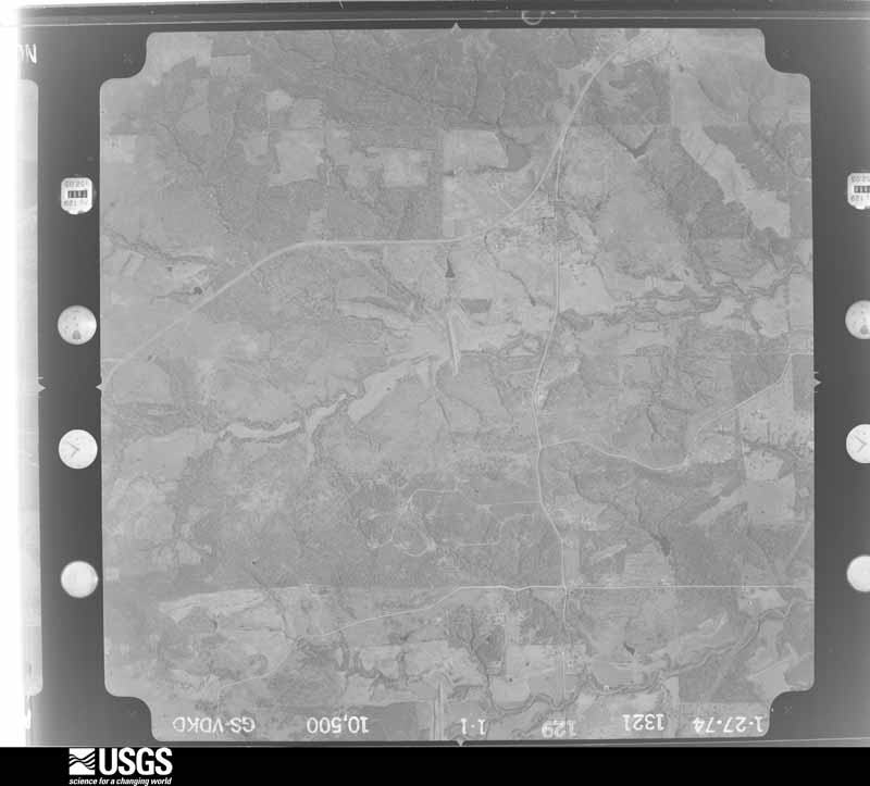 U.S. Geological Survey aerial photograph, 1974-01-27, scale 1:21000