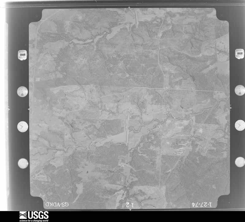 U.S. Geological Survey aerial photograph, 1974-01-27, scale 1:21000