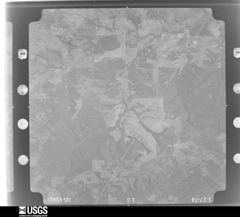U.S. Geological Survey aerial photograph, 1974-01-27, scale 1:21000