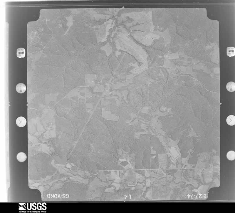 U.S. Geological Survey aerial photograph, 1974-01-27, scale 1:21000