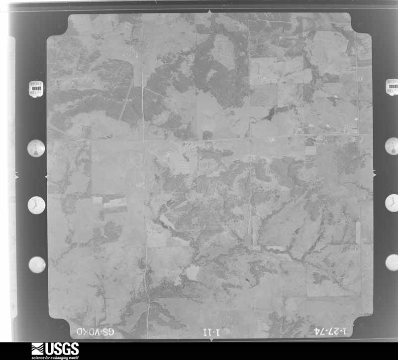 U.S. Geological Survey aerial photograph, 1974-01-27, scale 1:21000