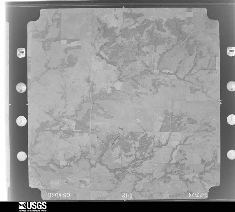 U.S. Geological Survey aerial photograph, 1974-01-27, scale 1:21000