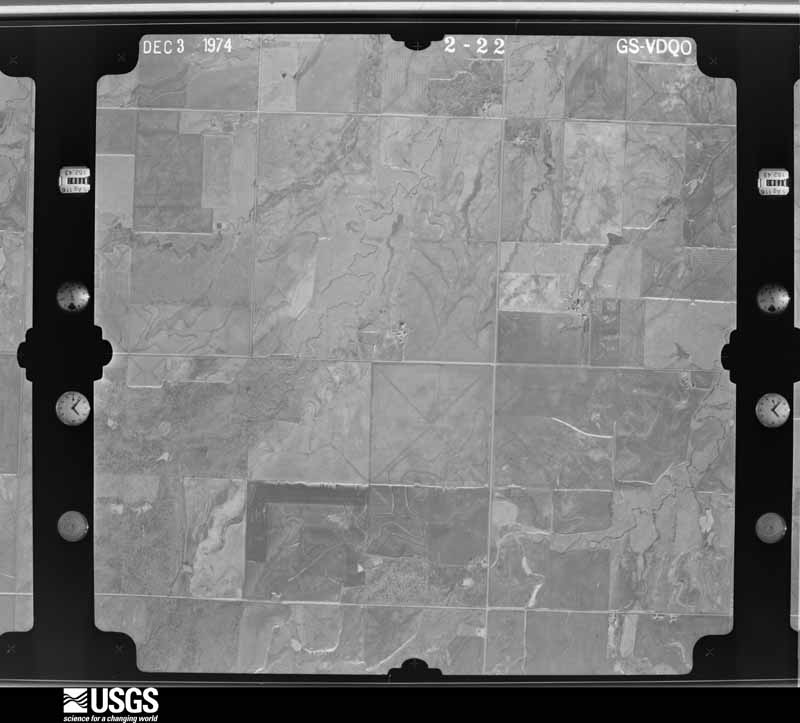 U.S. Geological Survey aerial photograph, 1974-12-01, scale 1:18000