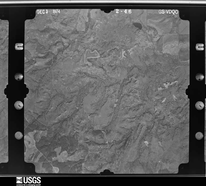 U.S. Geological Survey aerial photograph, 1974-12-01, scale 1:18000