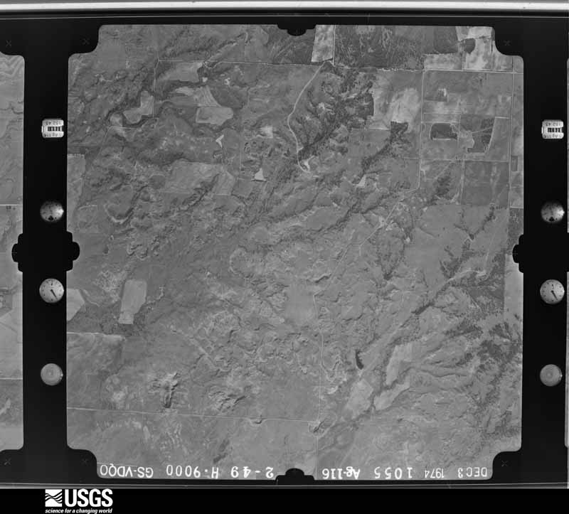 U.S. Geological Survey aerial photograph, 1974-12-01, scale 1:18000