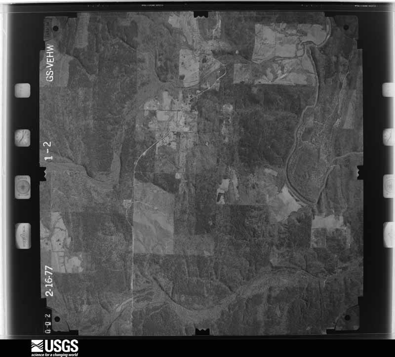 U.S. Geological Survey aerial photograph, 1977-02-16, scale 1:28000