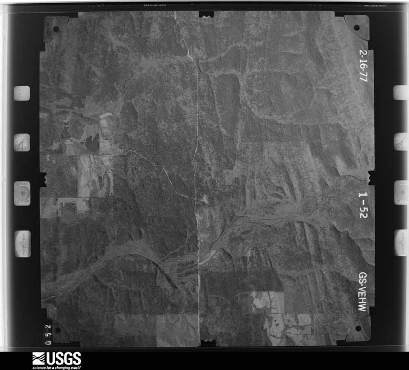 U.S. Geological Survey aerial photograph, 1977-02-16, scale 1:28000