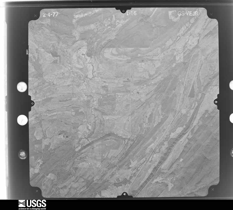 U.S. Geological Survey aerial photograph, 1977-03-07, scale 1:44000
