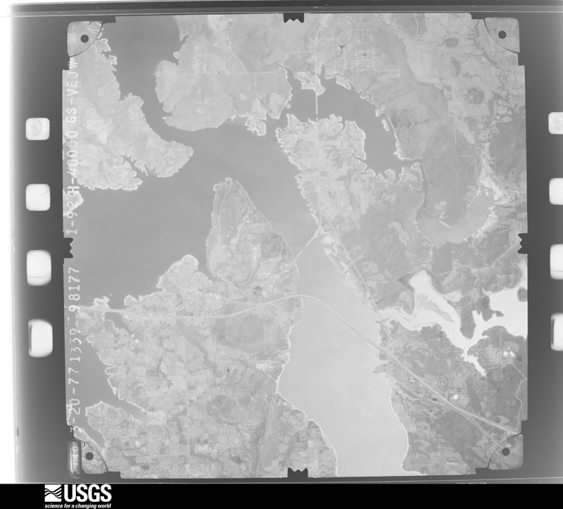 U.S. Geological Survey aerial photograph, 1977-03-20, scale 1:80000