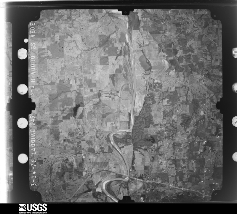 U.S. Geological Survey aerial photograph, 1978-03-14, scale 1:80000